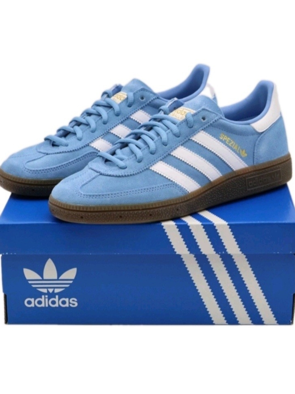 Adidas Originals HANDBALL SPEZIAL Light Blue US Men's Sz 6.5 Wmns Sz 7.5
